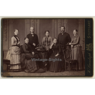 H.Branseph / Stuttgart: Schwestern Rähle & Herzogs (Vintage Cabinet Card ~1900s/1910s)