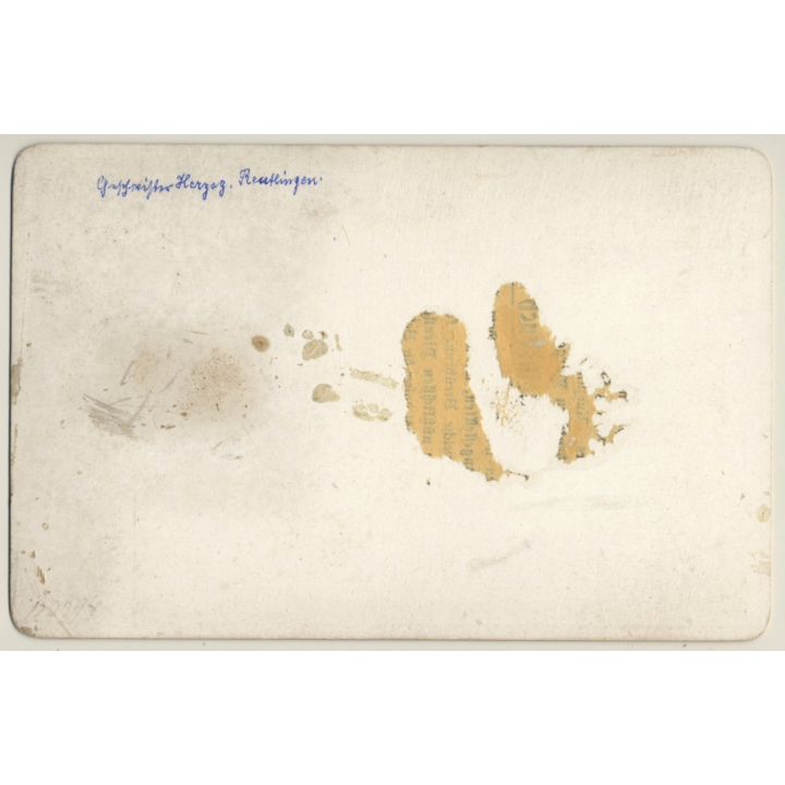 Reutlingen: Group Of Kids - Doll / Herzog (Vintage Cabinet Card ~1900s/1910s)