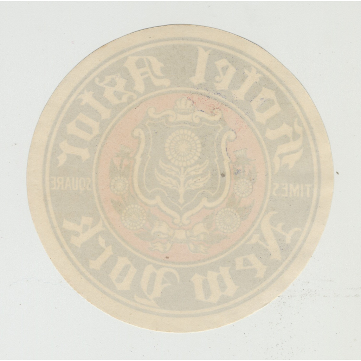 Hotel Astor (Times Square) - New York / USA (Vintage Luggage Label)