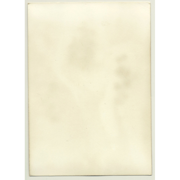 Pretty Natural Nude Rests On Timber Frame / Hairy Armpits (Vintage Photo GDR ~1980s)