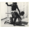 Mistress On Naked Slave Pony *3 / Boots - Face Mask - BDSM (Vintage Photo ~1960s)