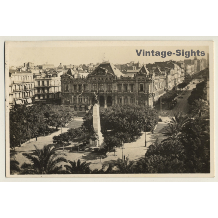 Oran / Algeria: Place Maréchal Foch (Vintage RPPC 1942)