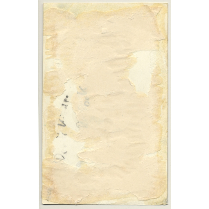 Slim Mature Semi Nude Puts On Stockings / Wallpaper - Boobs (Vintage Photo GDR ~1970s)