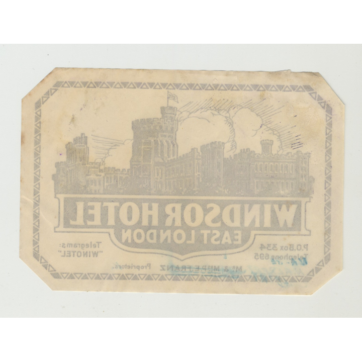 Windsor Hotel - London / UK (Vintage Luggage Label)