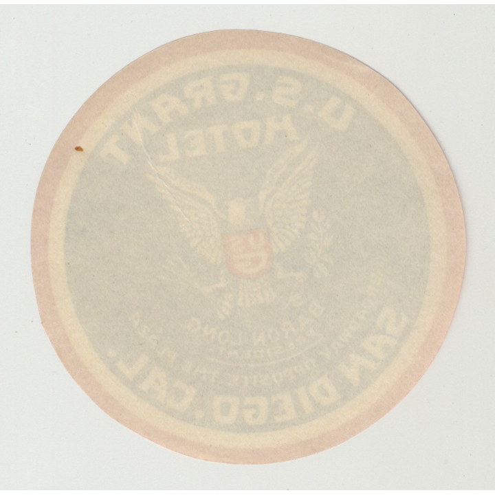 U.S. Grant Hotel - San Diego / USA (Vintage Luggage Label Large)