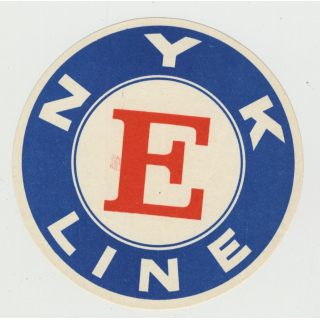 NYK Nippon Yusen Kaisha Line - E Class (Vintage Shipping Line Luggage Label)