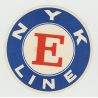 NYK Nippon Yusen Kaisha Line - E Class (Vintage Shipping Line Luggage Label)