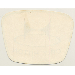 Orly / France: Hilton Hotel (Vintage Self Adhesive Luggage Label / Sticker)