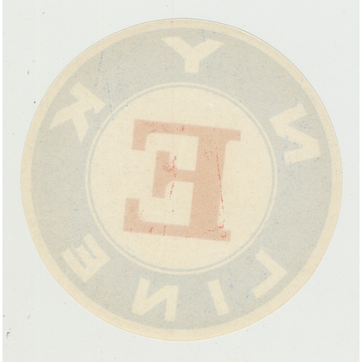 NYK Nippon Yusen Kaisha Line - E Class (Vintage Shipping Line Luggage Label)