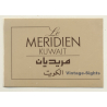 Kuwait: Le Meridien Hotel (Vintage Self Adhesive Luggage Label / Sticker)