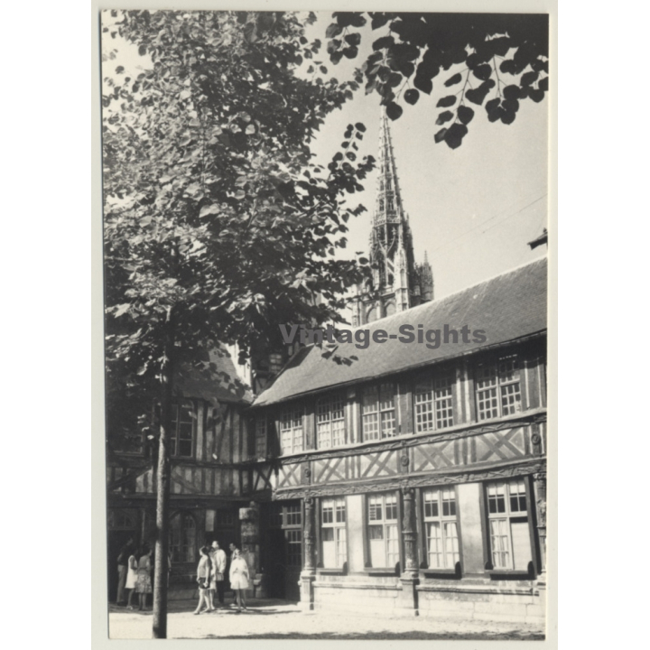 Strasbourg / France: Münster - Dom - Half-Timbered House (Vintage Photo 1960s)