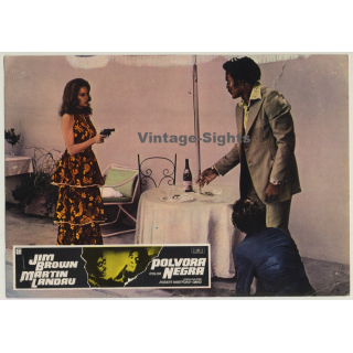 Polvora Negra - Black Gun / Jim Brown & Martin Landau (Vintage Cinema Display 1972)