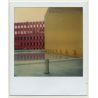 Photo Art: Red/Yellow Sun Protection Wall (Vintage Polaroid SX-70 1980s)