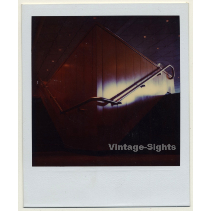 Photo Art: Modern Staircase - Design (Vintage Polaroid SX-70 1980s)