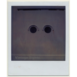 Photo Art: Container Ship CAP San Nicolas / Bullseyes (Vintage Polaroid SX-70 1980s)