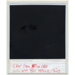 Photo Art: Container Ship CAP San Nicolas / Bullseyes (Vintage Polaroid SX-70 1980s)