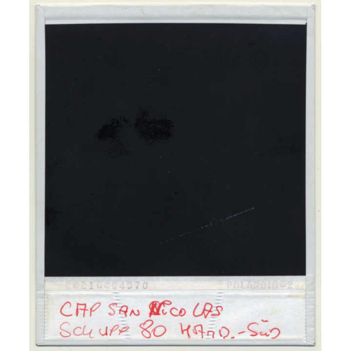 Photo Art: Container Ship CAP San Nicolas / Bullseyes (Vintage Polaroid SX-70 1980s)