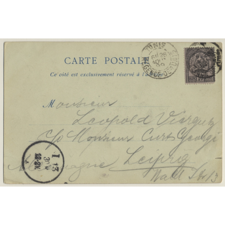 Algeria: Sahara Algérien - Laboureurs / Camel - Berber (Vintage PC 1899)