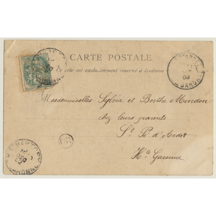 Biskra / Algeria: Dans Un Fondouk / Camels - Berber (Vintage PC 1902)