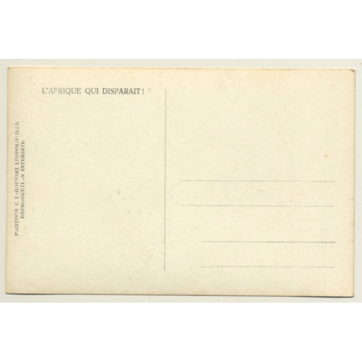 C.Zagourski / Chad: Xylofone Chez Les Sarra / L'Afrique Qui Disparait (Vintage RPPC ~1930s/1940s)