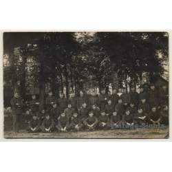 Large Group Of Belgian Soldiers / Uniform - Forest (Vintage RPPC ~1910s/1920s)
