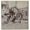 Snake Charmer - 2 Cobras - Puppet - Mongoose (Vintage Photo ~1930s)