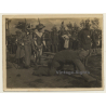 WW1: Soldiers At Carnival Parade / Dog Costume - Garbs (Vintage Photo ~1910s)