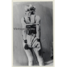 Rear View: Blonde Maid In Fetish Lingerie / Bondage - BDSM (2nd Gen. Photo GDR ~ 1960s)