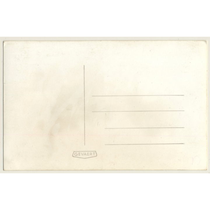 Karachi / Pakistan: 2 Men On On Camel Cart / Building (Vintage RPPC)