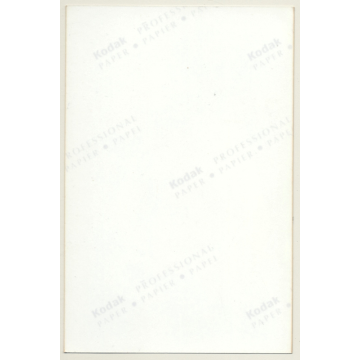 Alluring Slim Brunette Semi Nude / White Lingerie (Vintage Photo Germany ~1990s)