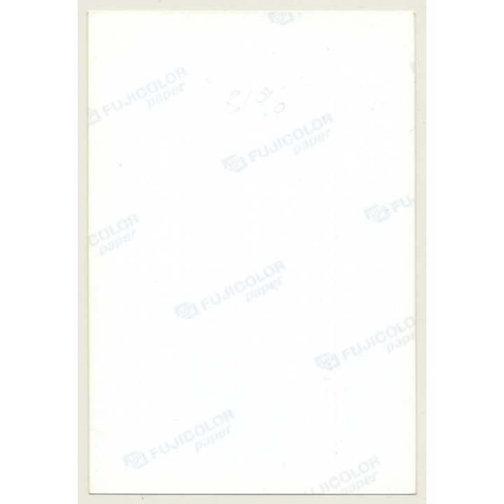 Rear View: Standing Brunette Semi Nude / Stockings - Butt (Vintage Photo Germany ~1990s)