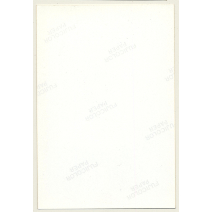 Rear View: Semi Nude Woman Lifts Transparent Negligee / Butt (Vintage Photo France 1990s)