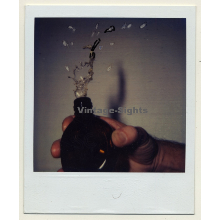 Photo Art: Cheers ! - Flying Drops (Vintage Polaroid SX-70 1980s)
