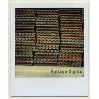 Photo Art: Pallet Stack (Vintage Polaroid SX-70 1980s)