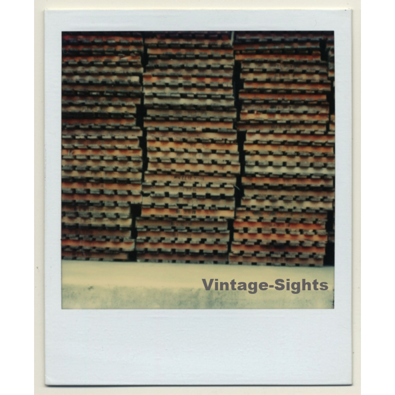 Photo Art: Pallet Stack (Vintage Polaroid SX-70 1980s)