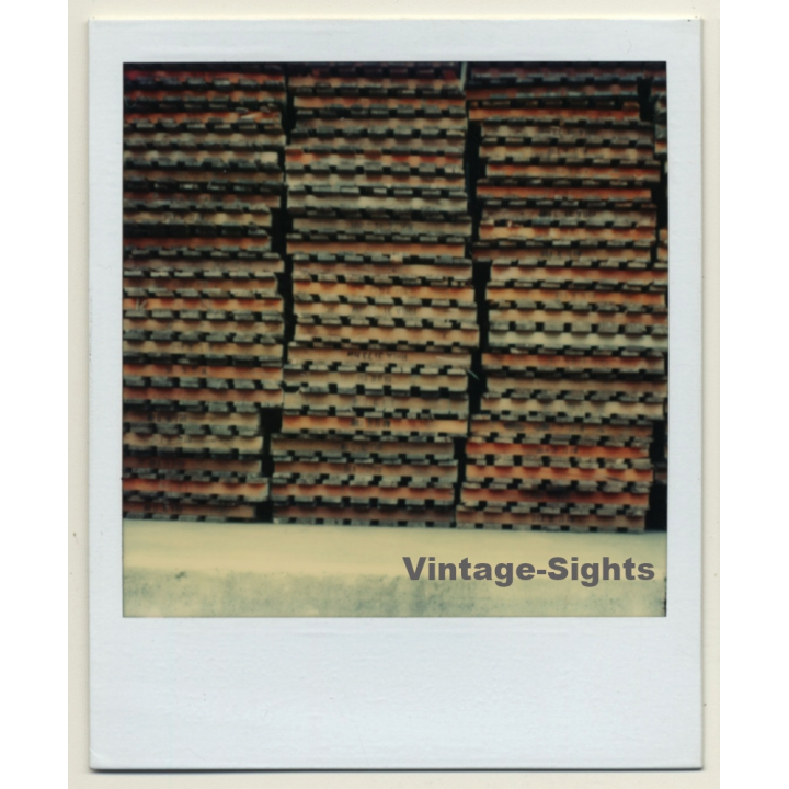 Photo Art: Pallet Stack (Vintage Polaroid SX-70 1980s)