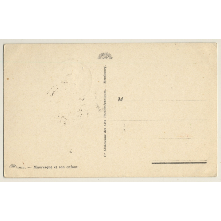 Femme Mauresque Et Son Enfant / Traditional Costume - Ethnic (Vintage PC 1928)