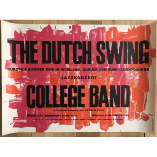 Dutch Swing College Band - Back From Their Asian Tour 1963 (Vintage Concert Poster)