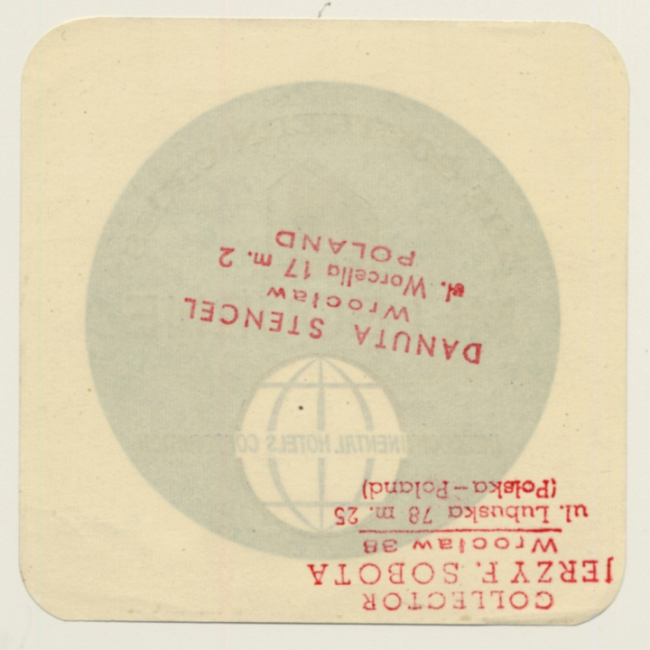 Melbourne / Australia: The Southern Cross Intercontinental Hotel (Vintage Luggage Label)