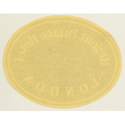 London / UK: Regent Palace Hotel (Vintage Luggage Label)