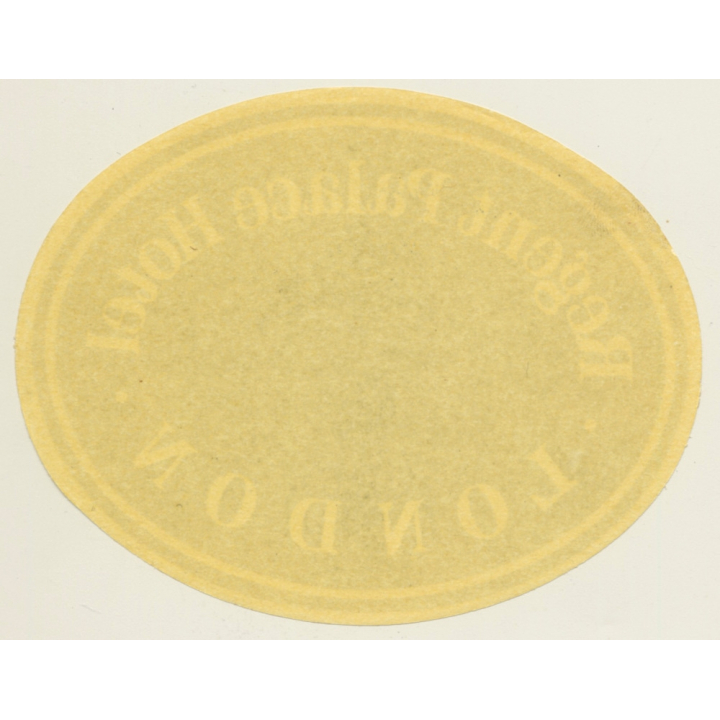 London / UK: Regent Palace Hotel (Vintage Luggage Label)