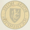 Southampton / UK: Royal Hotel - Lion Coat Of Arms (Vintage Luggage Label)