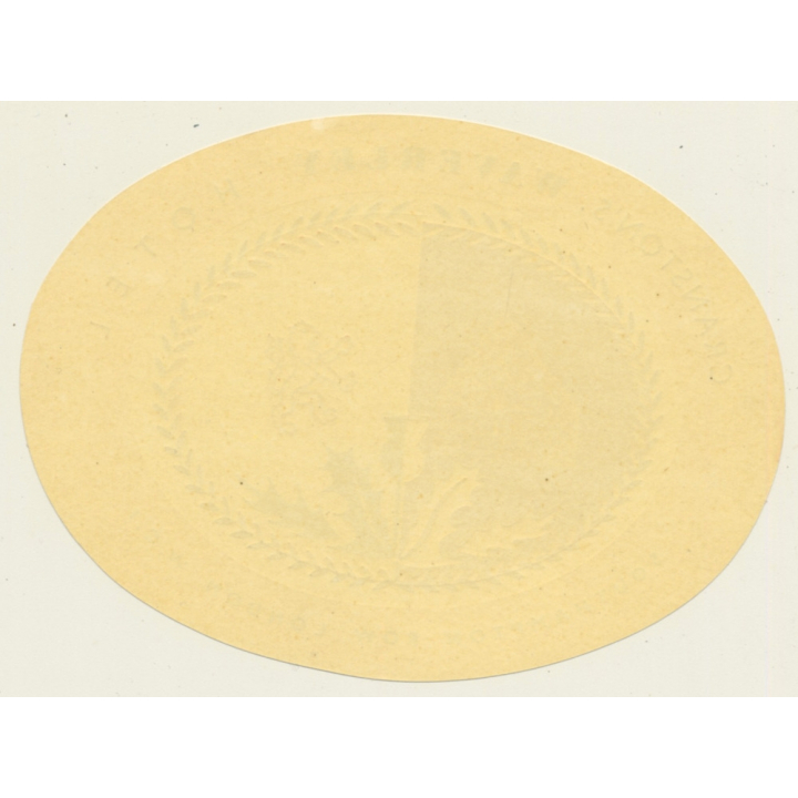 London / UK: Cranston's Waverley Hotel (Vintage Luggage Label)