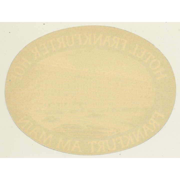 Frankfurt Am Main / Germany: Hotel Frankfurter Hof (Vintage Luggage Label)