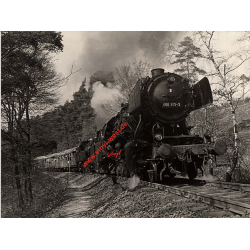 German Steam Train 050-913-3 In Black Forest (Vintage Photo)