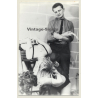 Master Enjoys Looking At 2 Maids In Bondage / Whip - BDSM (2nd Gen. Photo GDR ~1960s)