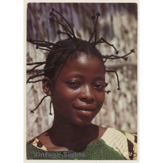 Senegal: Pretty Young Girl With Funky Braids / Ethnic (Vintage PC)