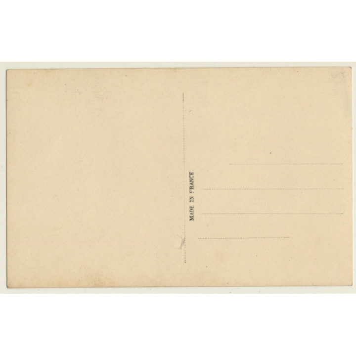 SOL Studio 3227: Sitting French Nude / Boob Flash - Boudoir (Vintage RPPC ~1910s/1920s)