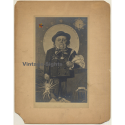 Alexandre Photo / Belgium: 25 Years Professional Anniversary (Vintage Photo Of Drawing ~1910s)