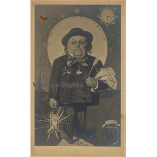 Alexandre Photo / Belgium: 25 Years Professional Anniversary (Vintage Photo Of Drawing ~1910s)